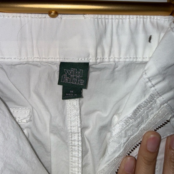 Wild Fable White Cargo Pants Medium - Picture 3 of 3
